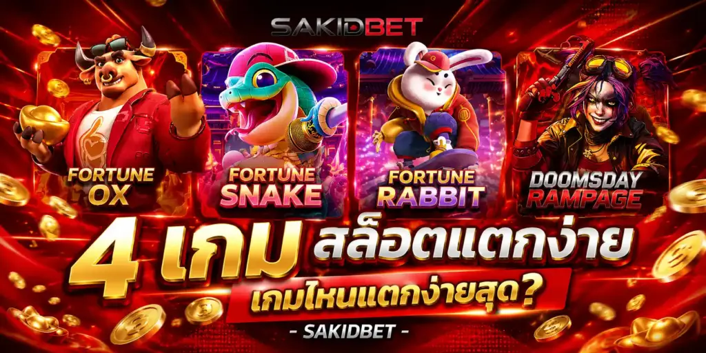 4 เกม สล็อตแตกง่าย เกมไหนแตกง่ายสุด? - SAKIDBET