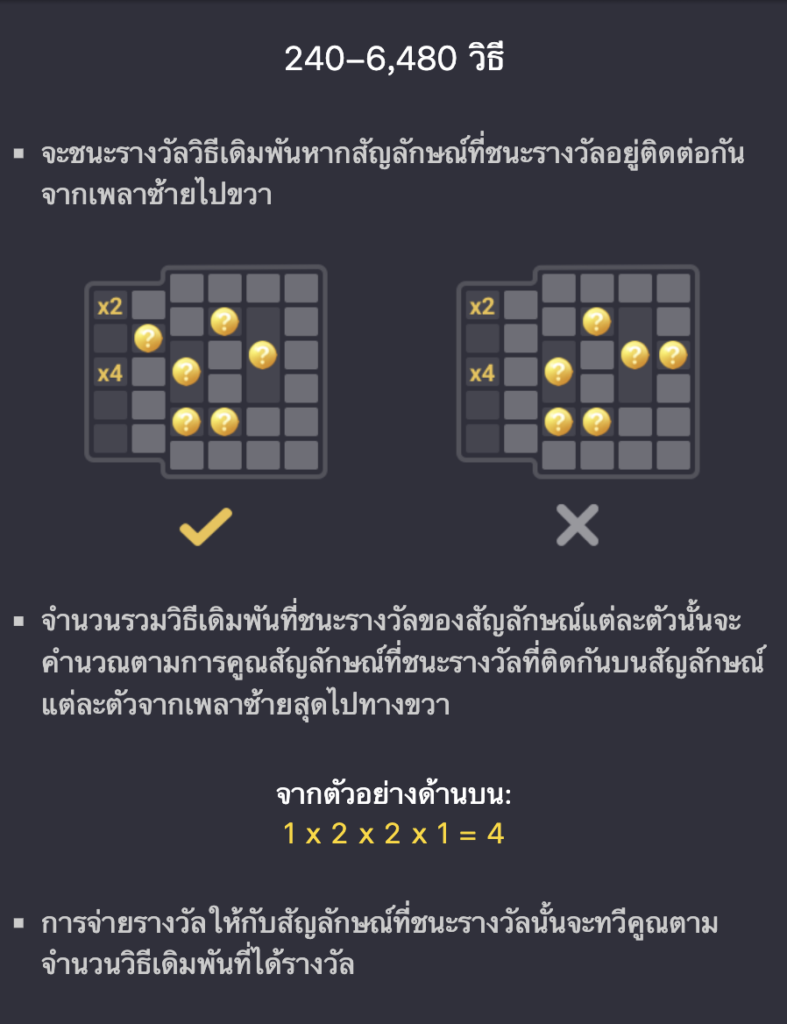 ระบบ 240–6,480 วิธีชนะของ Geisha's Revenge